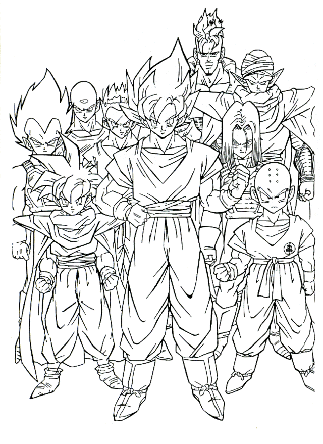 DBZ Coloring Pages 2 | Coloring Pages To Print