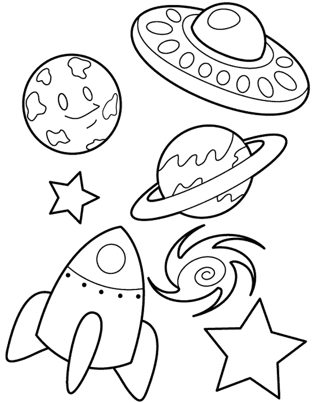 space rocket coloring pages for kids | Coloring Pages For Kids