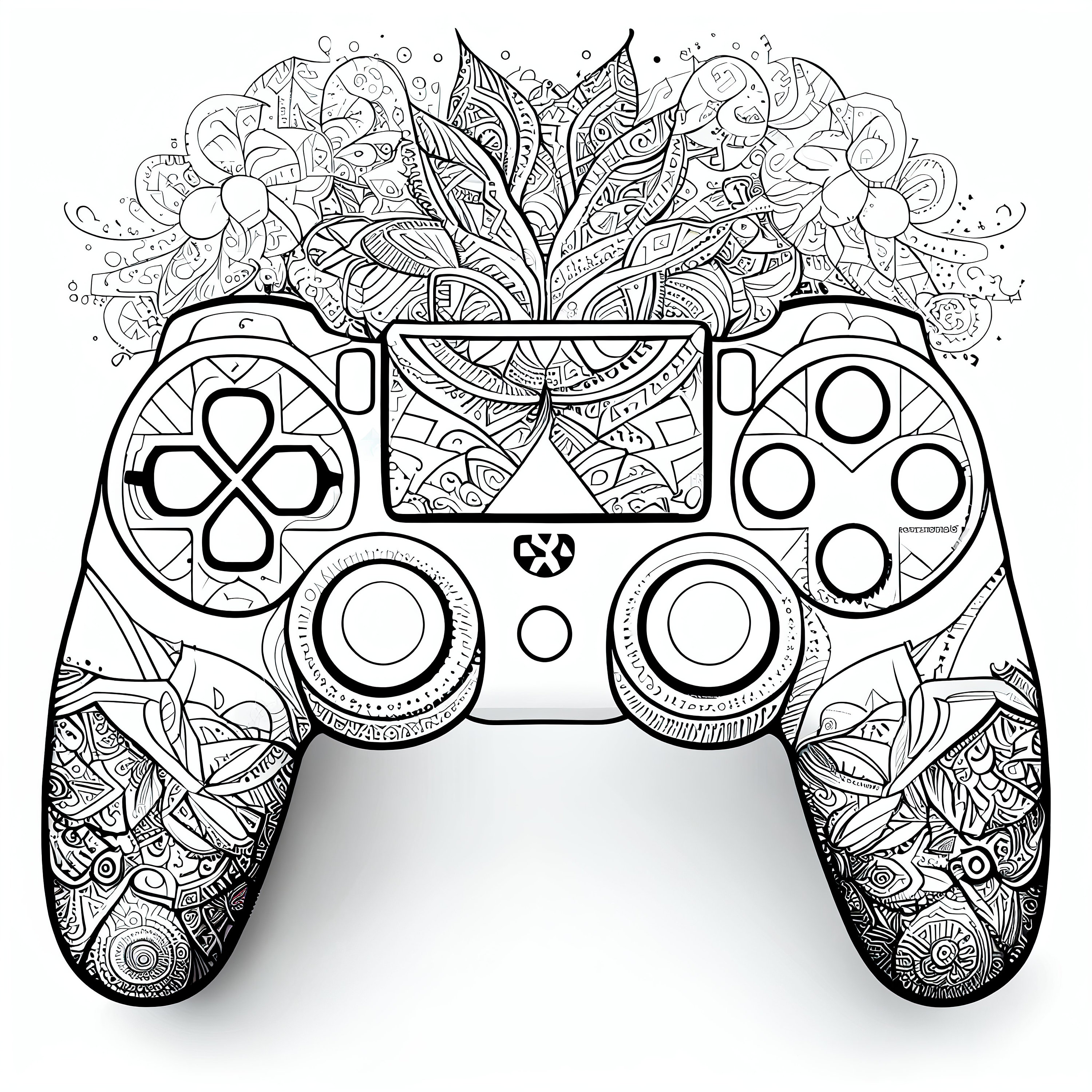 12 Pack Stress Relief Coloring Pages Gaming Controller - Etsy