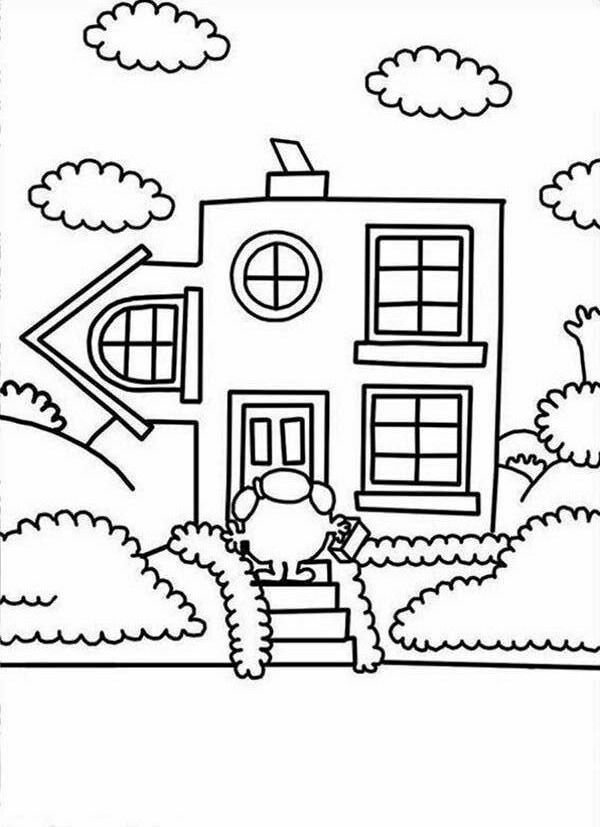 Going Home in Mr Men and Little Miss Coloring Pages: Going Home in ...