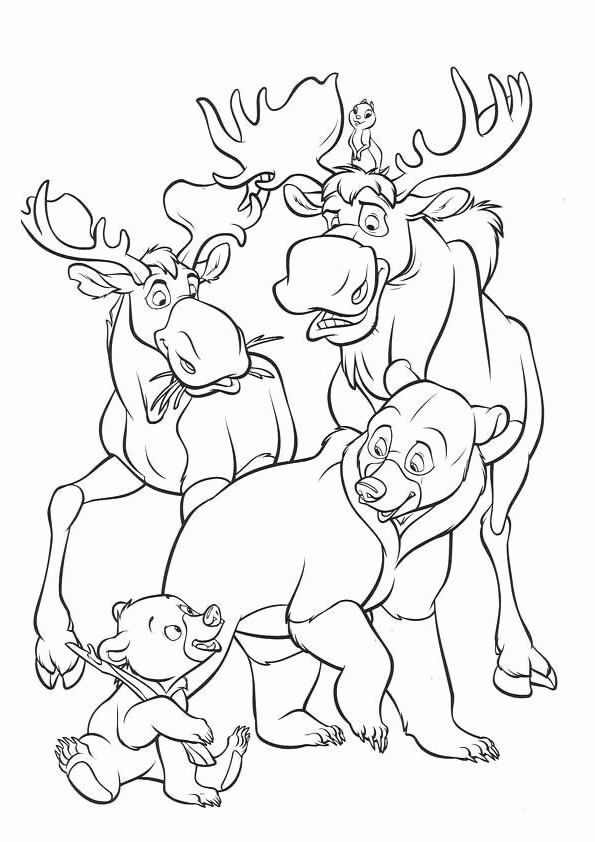 Brother bear, Coloring pages and Brother