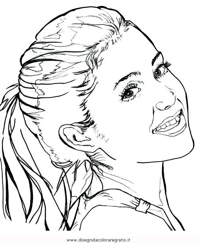 Ariana Grande Coloring Pages To Color Sketch Coloring Page