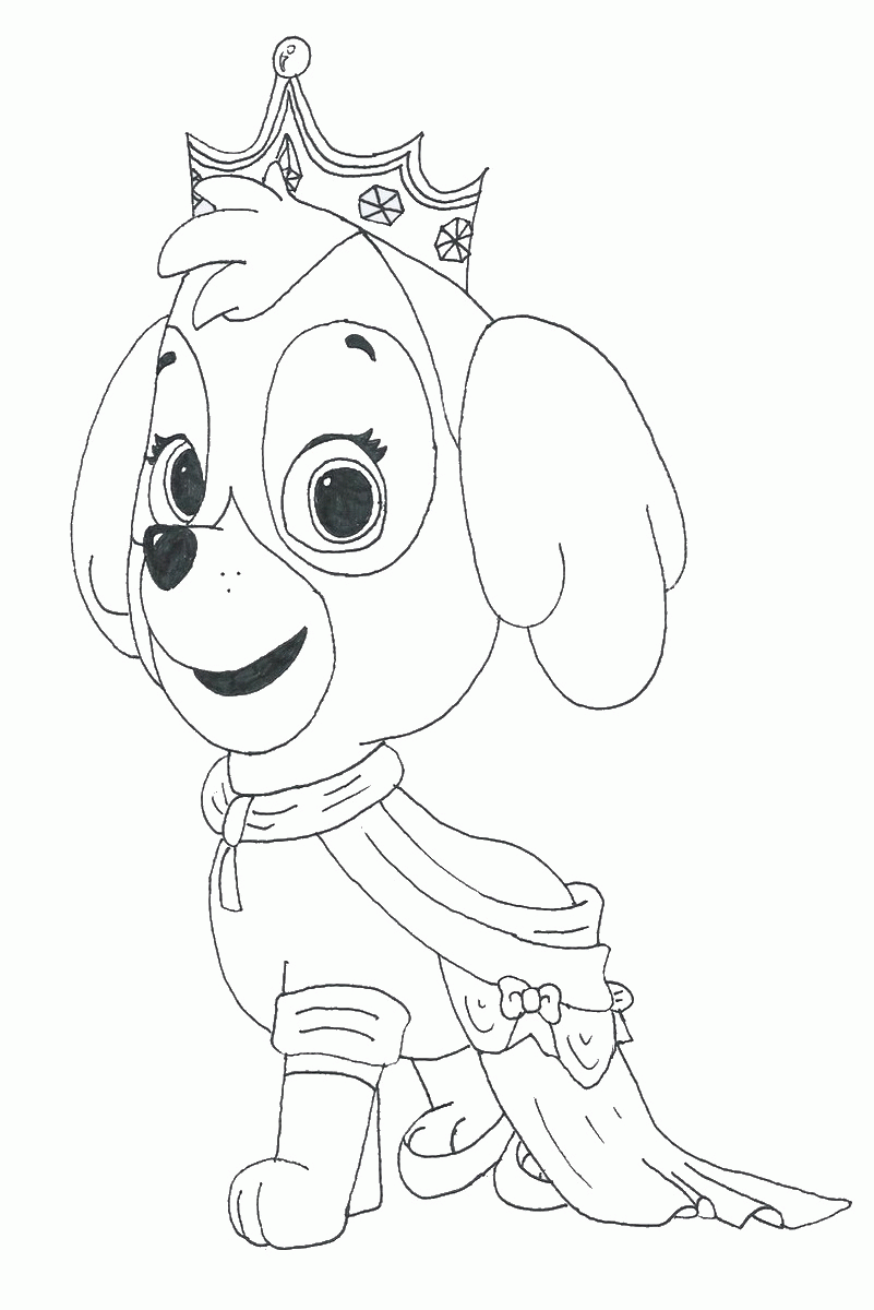 gravid død markedsføring Paw Patrol Coloring Pages Skye - Coloring Home