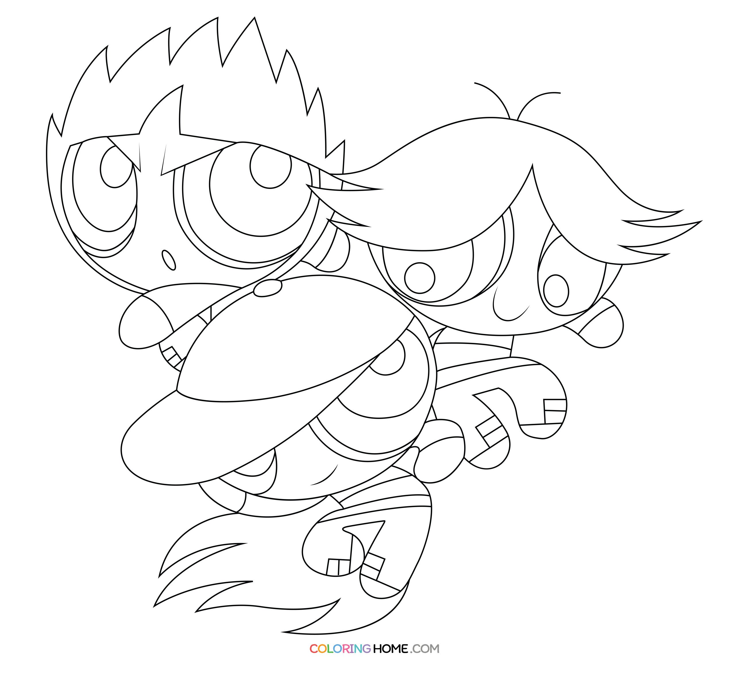 The Rowdyruff Boys coloring page