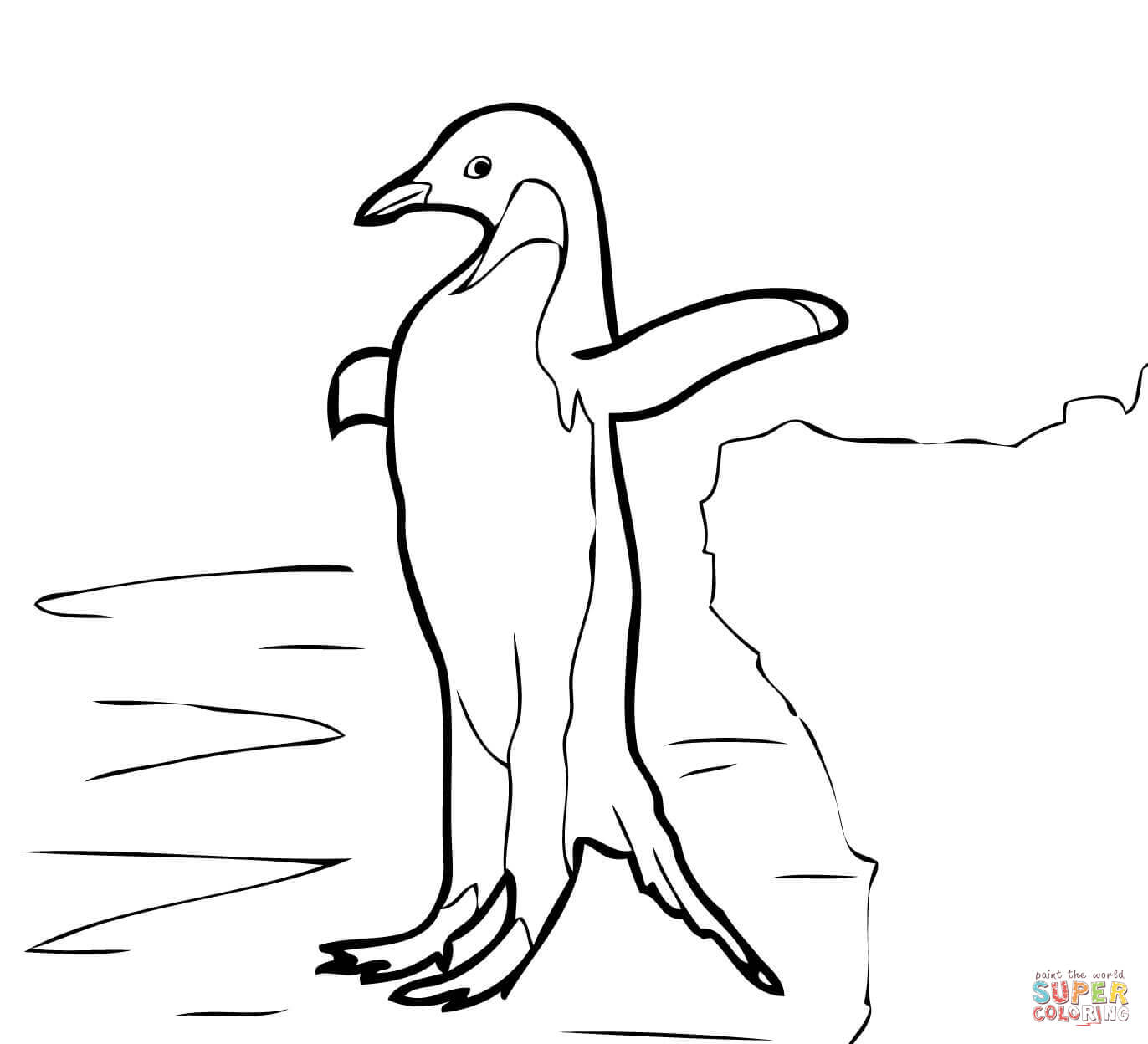 Adelie Penguin coloring page | Free Printable Coloring Pages