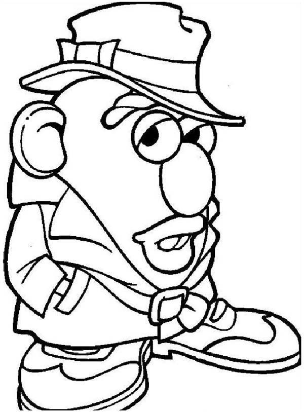 Detective Mr. Potato Head Coloring Pages | Bulk Color
