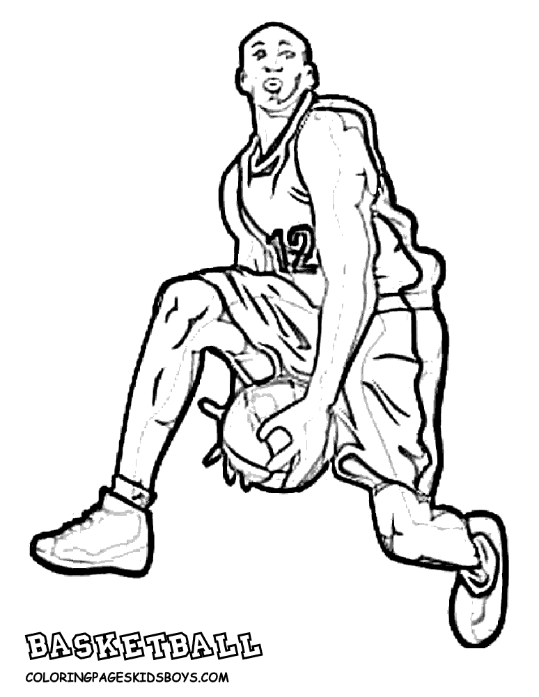 Basketball People Coloring Pages - Coloring Pages For All Ages