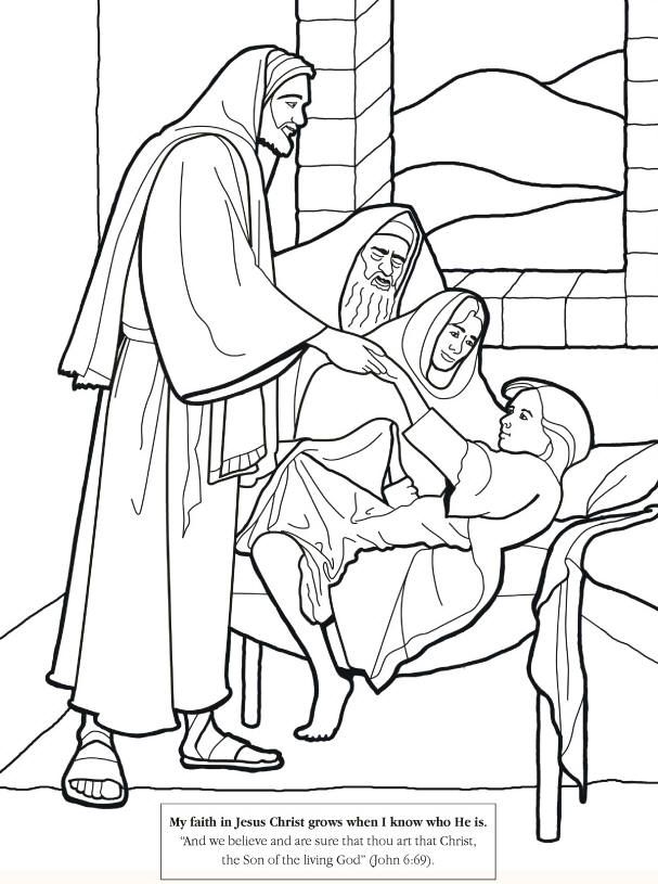 Jesus Heals The Sick Coloring Page - Coloring Pages for Kids and ...