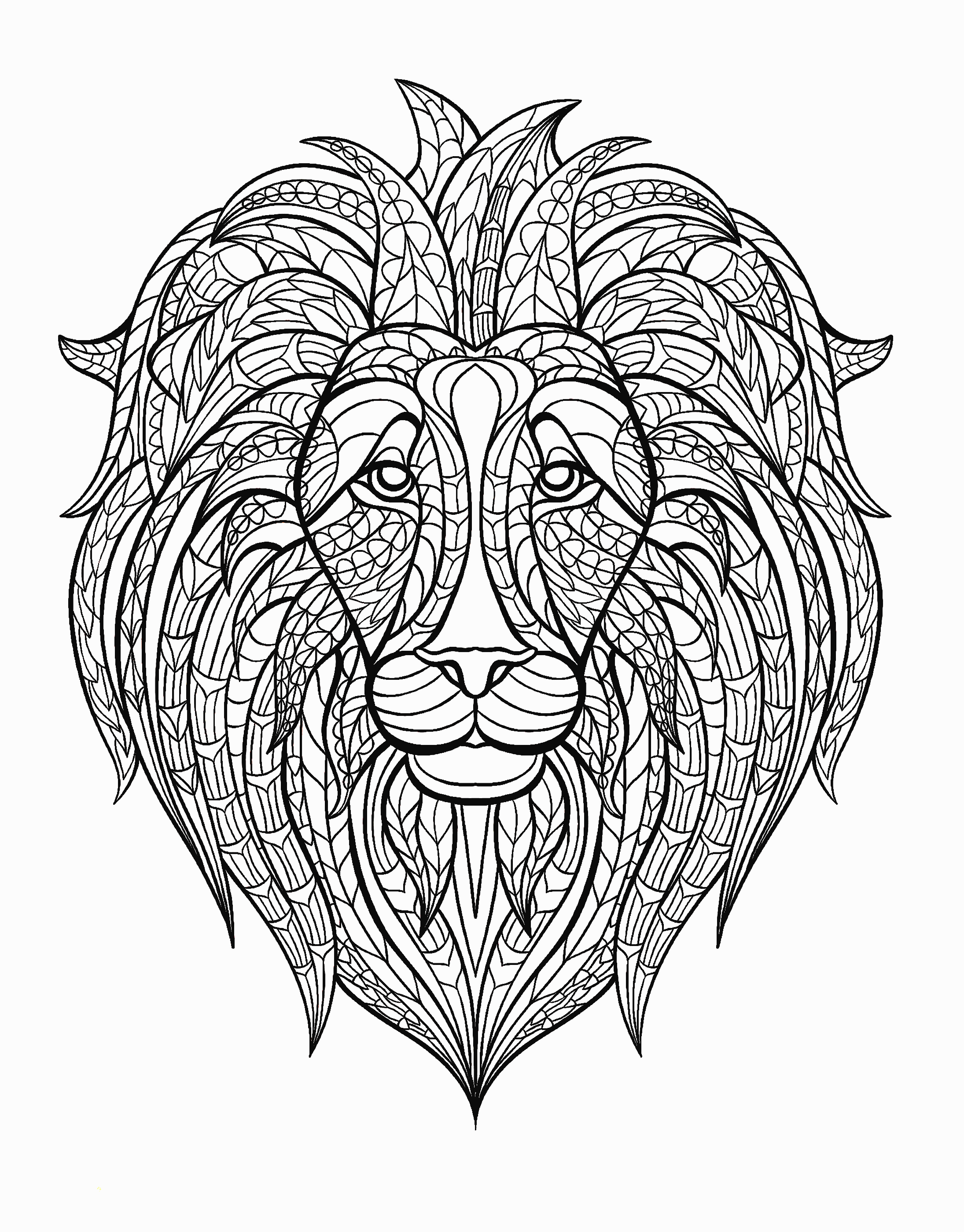 Abstract Lion Coloring Pages   Coloring Pages For All Ages ...