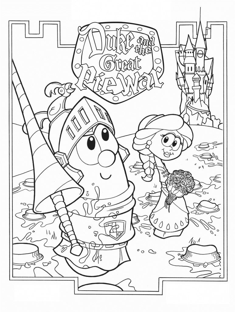 Veggie Tales Coloring Pages King George And The Ducky - Coloring Home