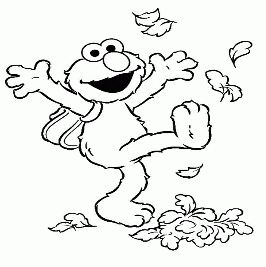 Free Printable Elmo Coloring Pages 20 Fall Toddler Coloring ...