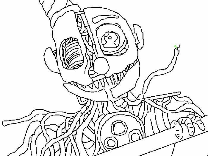 Day 5 of drawing FNaF characters until Help Wanted is released on Xbox.  Ennard: fivenightsatfreddys