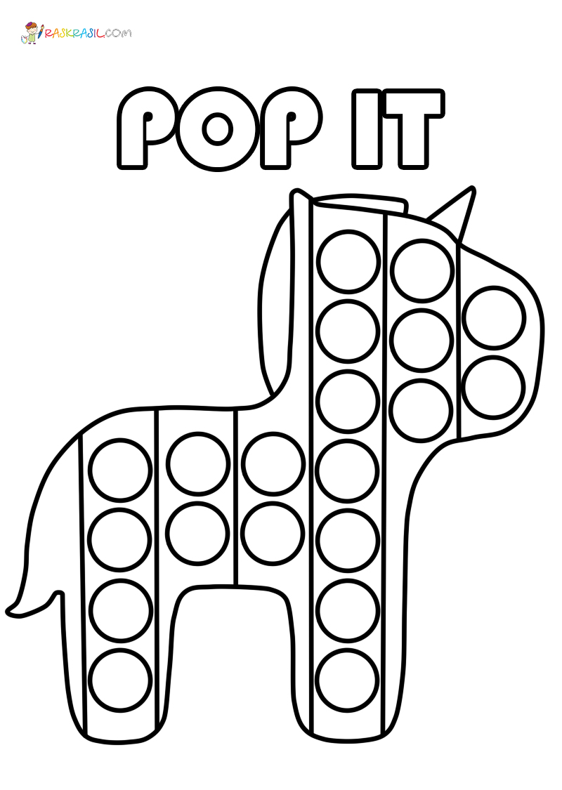 Pop It Coloring Pages New Pictures Free Printable Coloring Home