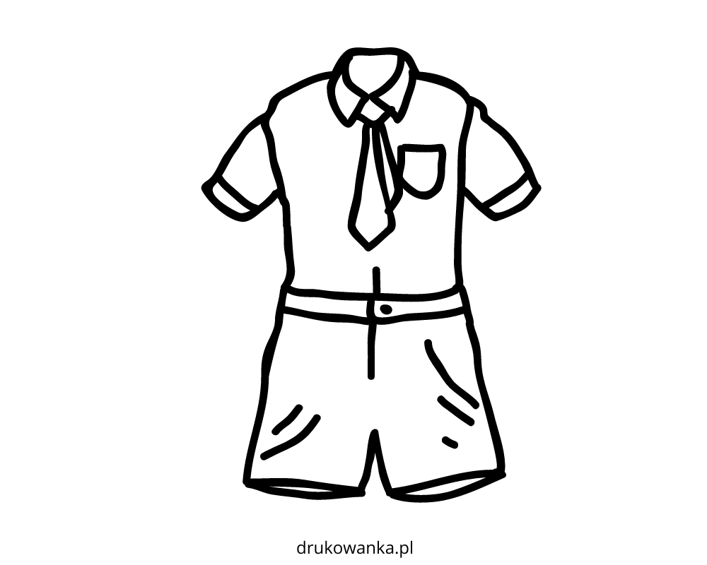 Coloring Book School Uniform for Boy to print and online