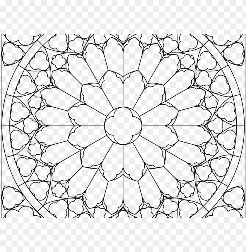 stained glass window coloring pages free with rose - stained glass windows  colouring pages PNG image with transparent background | TOPpng
