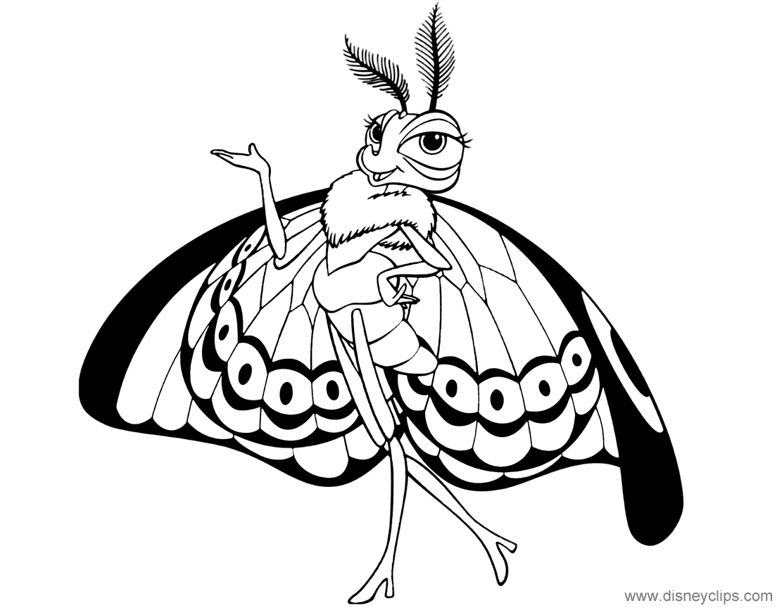 Gypsy Coloring Pages - A Bug's Life Coloring Pages - Coloring Pages For  Kids And Adults