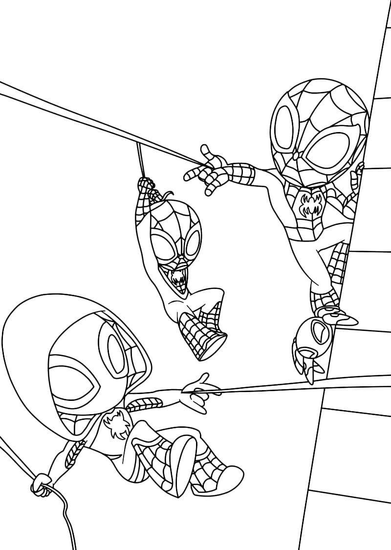 Spidey And His Amazing Friends Coloring Pages Coloring Home