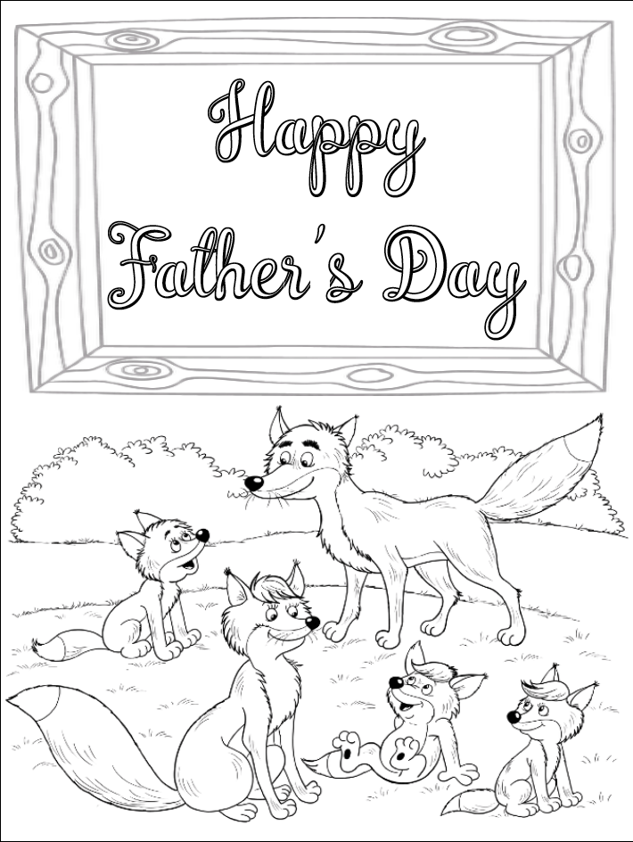 Free Printable Father's Day Cards (Some You Can Color!)