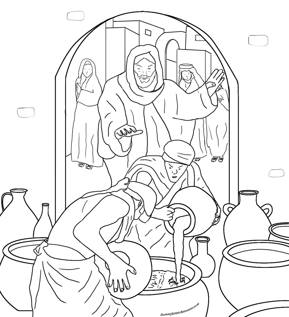Sunday School Bible Coloring Page - Coloring Home
