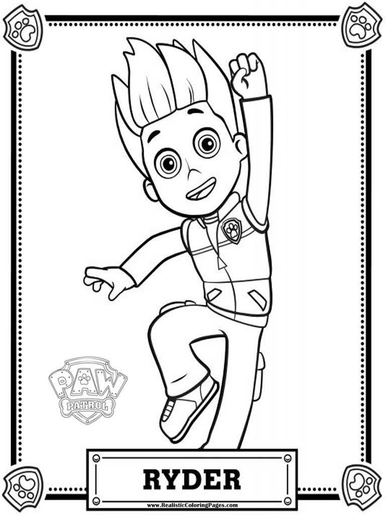 Paw Patrol Coloring Pages Printable for Pinterest