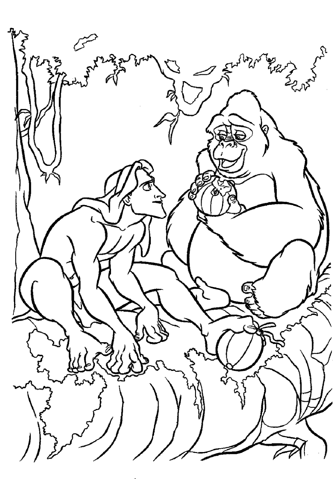 tarzan coloring pages | Only Coloring Pages