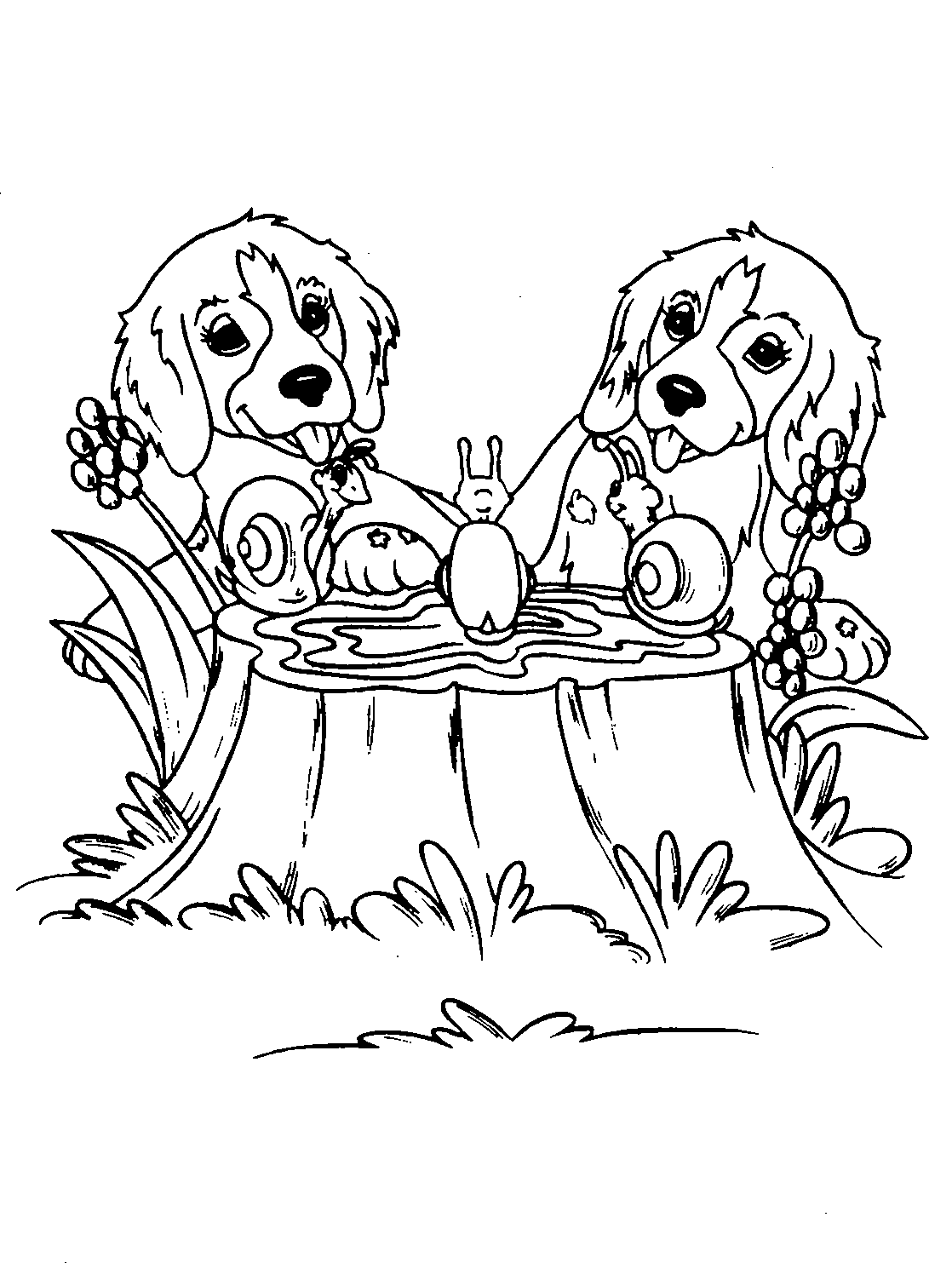 Coloring Pages: Dogs Coloring Pages Free and Printable