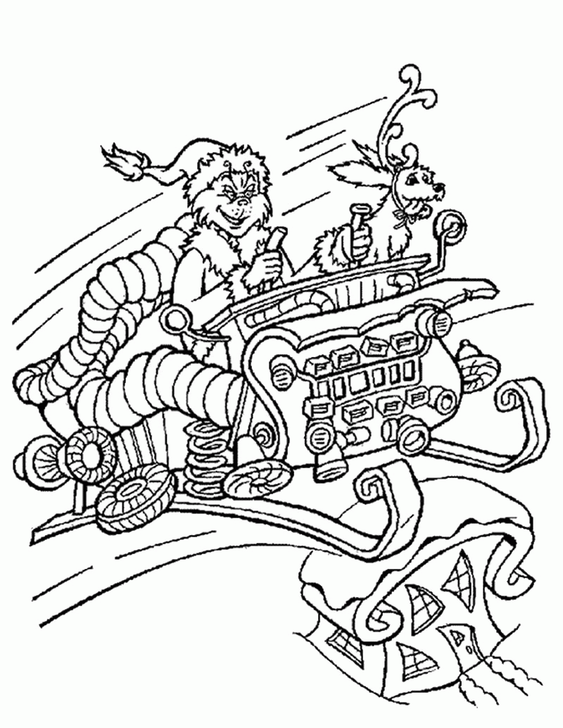 Tier How The Grinch Stole Christmas Coloring Pages The Grinch In ...
