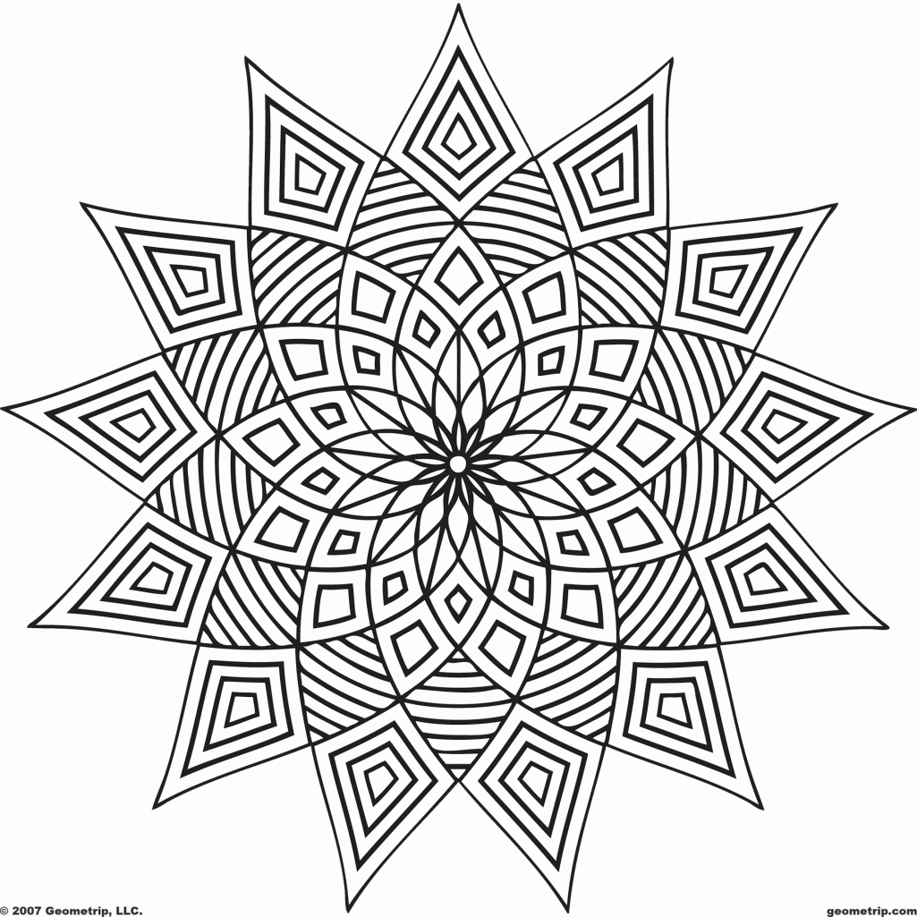 Illusion Coloring Pages Kids Coloring Page Free Printable Optical ...