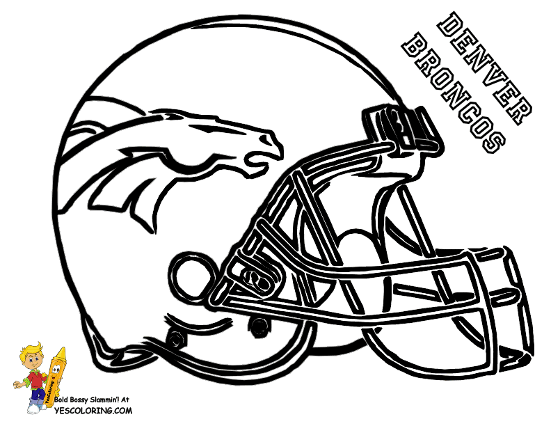 Denver Broncos Football Coloring Pages Book