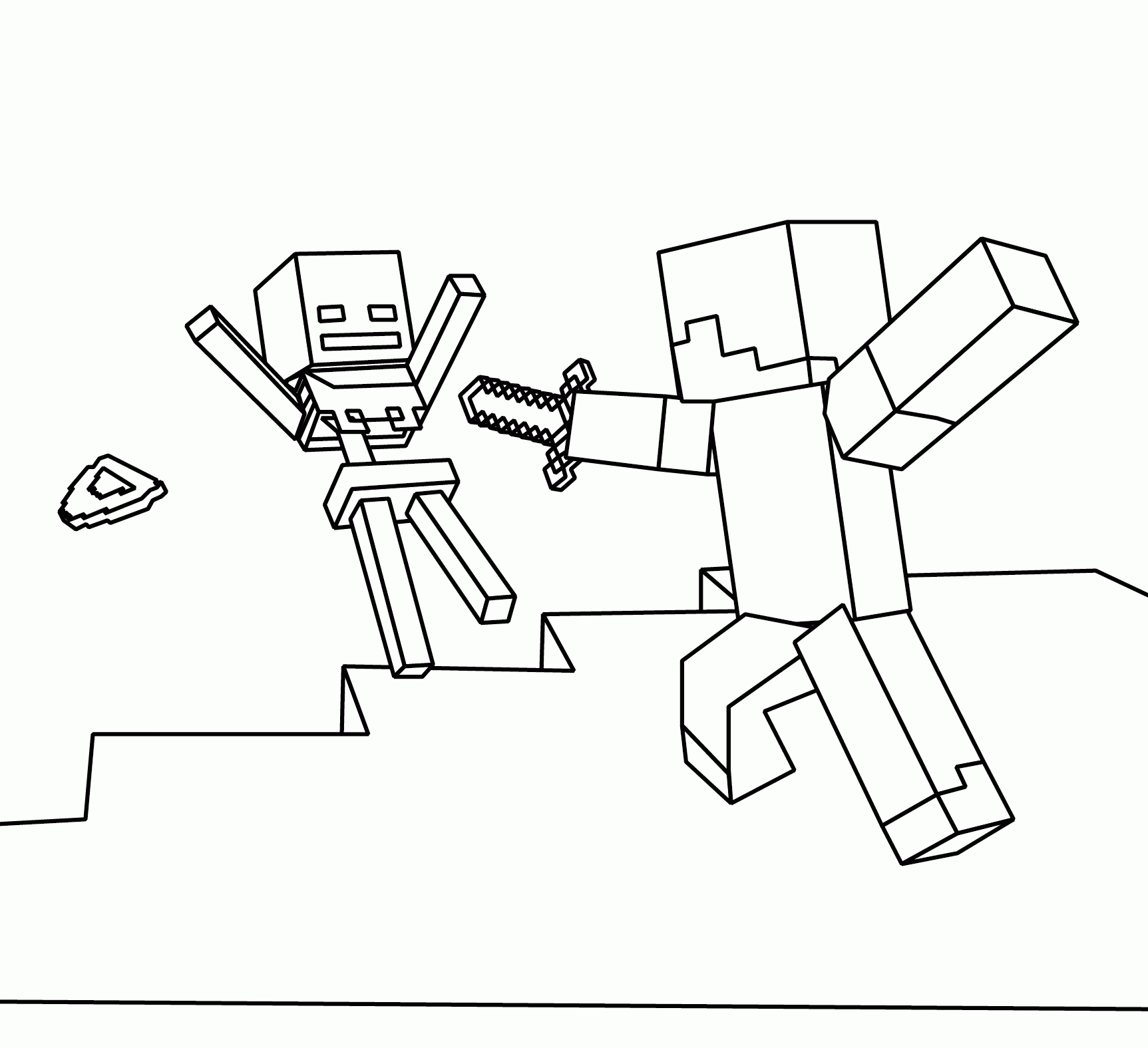 Printable Minecraft - Coloring Pages for Kids and for Adults