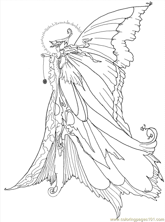 Animal Coloring Pages Fairies - Coloring Pages For All Ages