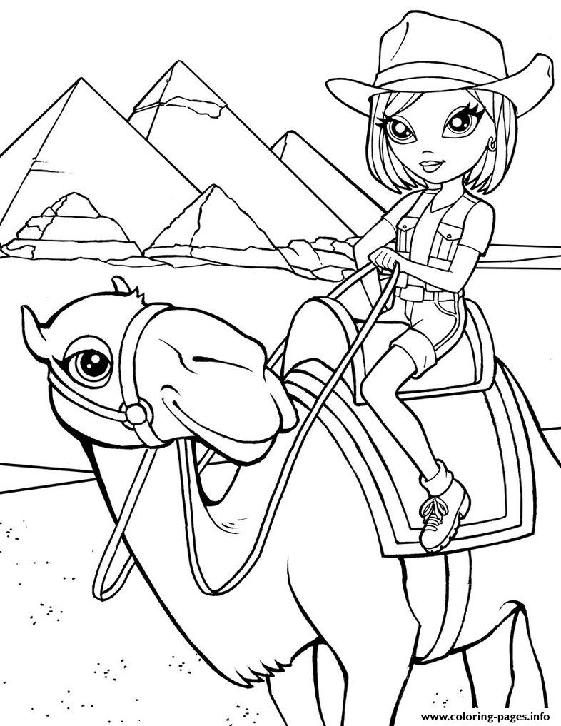 Sweet Lisa Frank Camel Pyramid Egypt ...coloring-pages.info