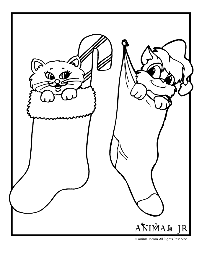 Cat Coloring Sheets For Kids Christmas | Etthwu.christmasholidays2020.info