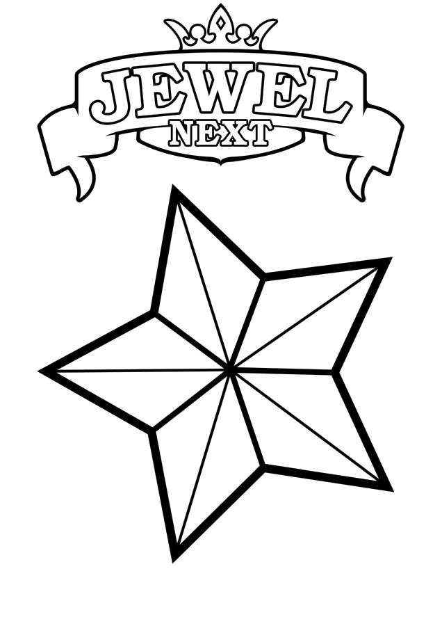 Get This Star Coloring Pages Next Jewel Star !