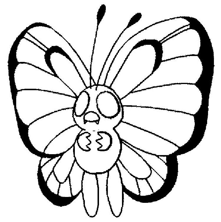 Pokemon Coloring Pages Butterfree in 2020 | Coloring pages, Pokemon coloring,  Pokemon coloring pages