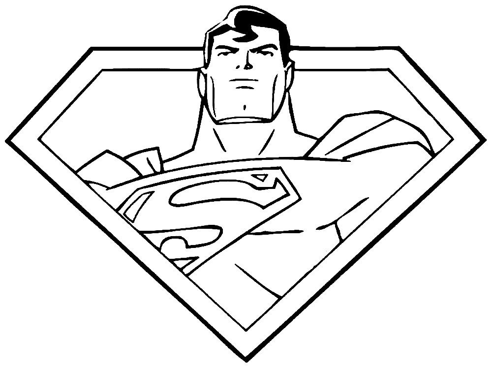 Superman Coloring Pages ⋆ coloring.rocks! | Superman coloring pages, Free  kids coloring pages, Cartoon coloring pages