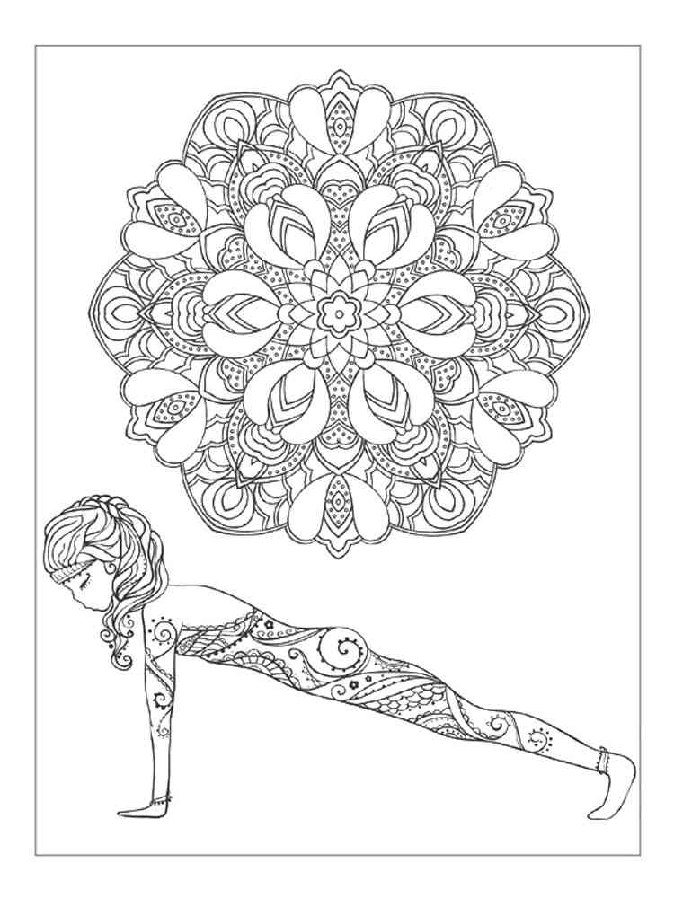 Free Yoga coloring pages for Adults
