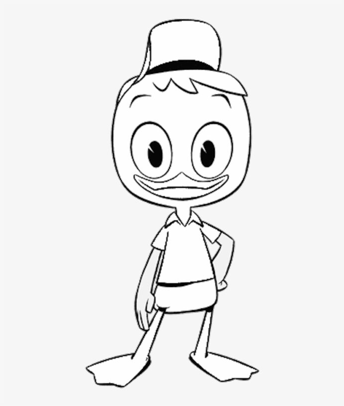 Huey Ducktales Coloring 505x1024 School Games For 2nd Graders ...