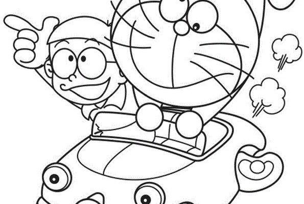 Doraemon and Nobita - COLORING PAGES