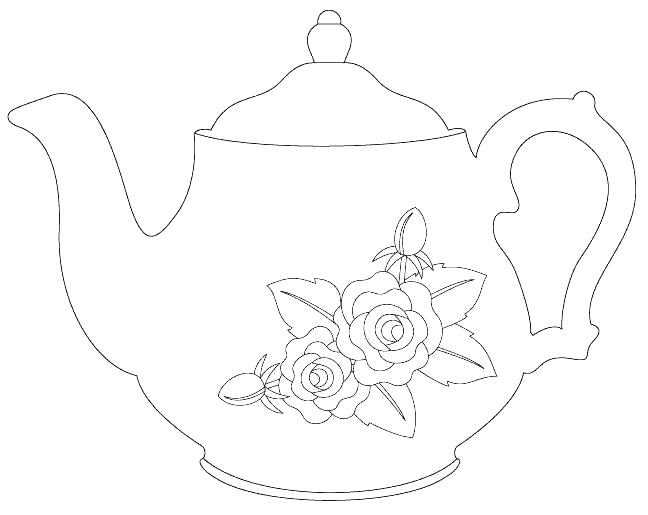 Teapot Coloring Page at GetDrawings | Free download