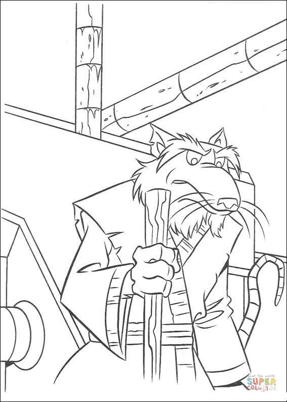 Splinter coloring page | Free Printable Coloring Pages