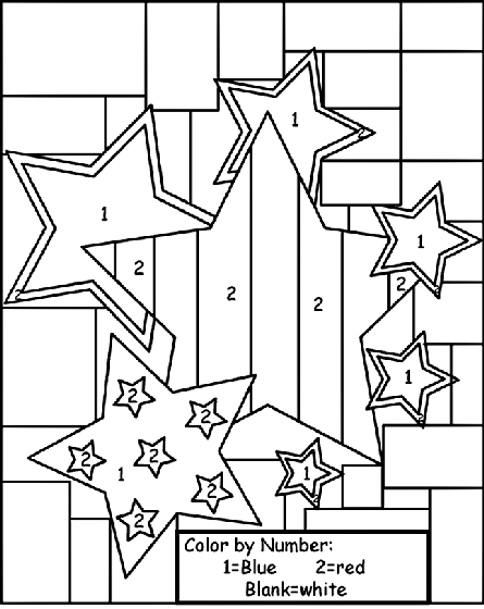 Star Color By Number Coloring Page | crayola.com