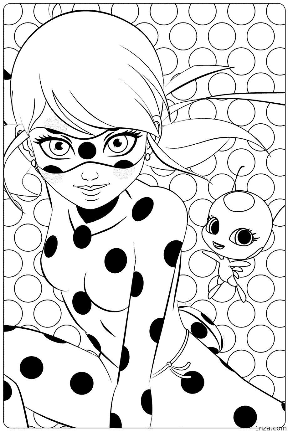 15 Free Printable Miraculous Ladybug Coloring Pages - 1NZA