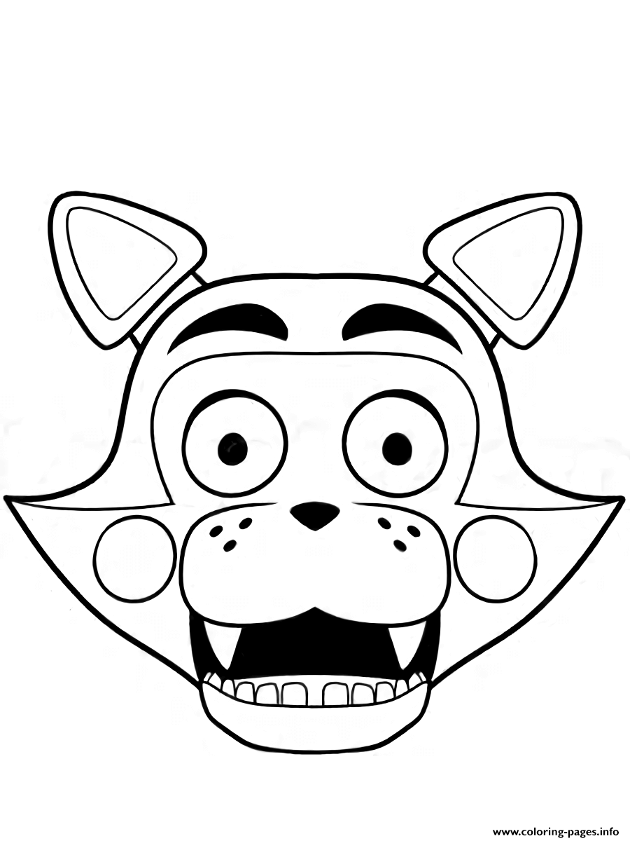 Fnaf Freddy Five Nights At Freddys Foxy Coloring Pages Printable