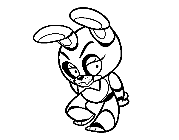 Toy Bonnie from Five Nights at Freddy's coloring page - Coloringcrew.com