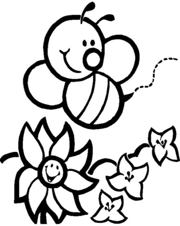 Bee Pictures To Color Pages Coloring Page Bee Coloring Pages 19489 ...