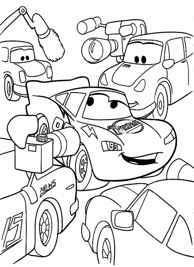 Luigi Coloring Page Cars Strip Weathers Dinoco The King Coloring 