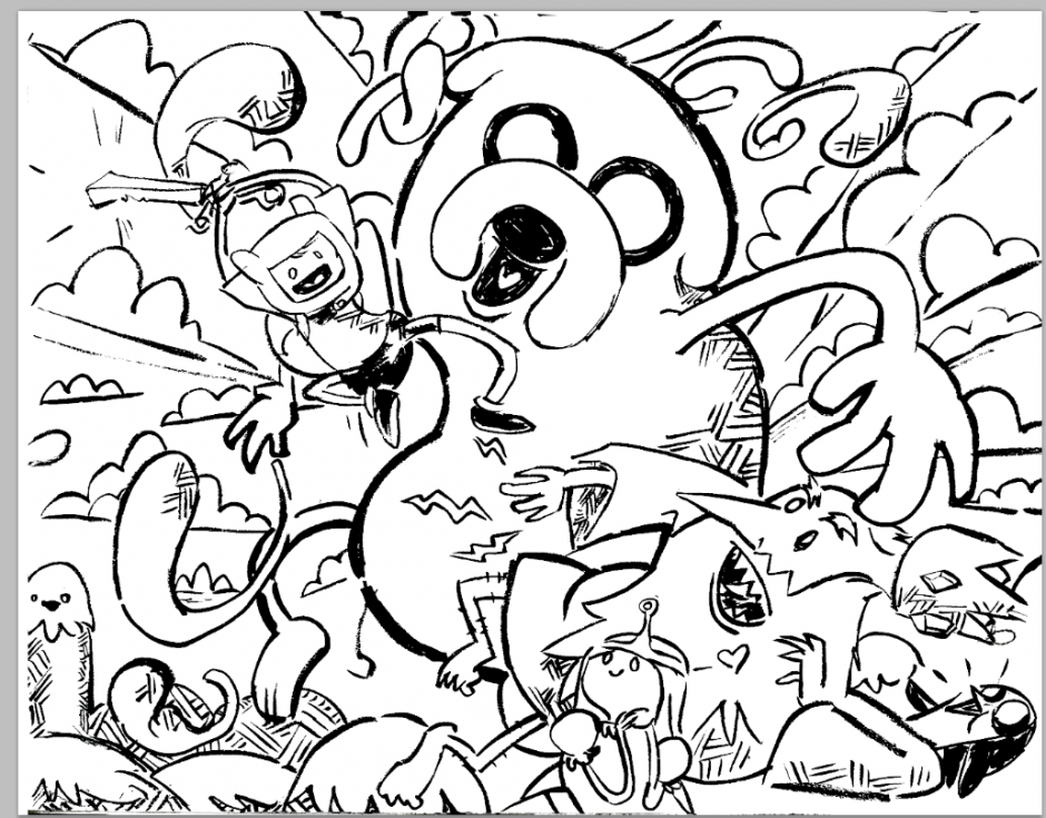 Adventure Time Coloring Pages Squid Army 50730 Coloring Pages Of 