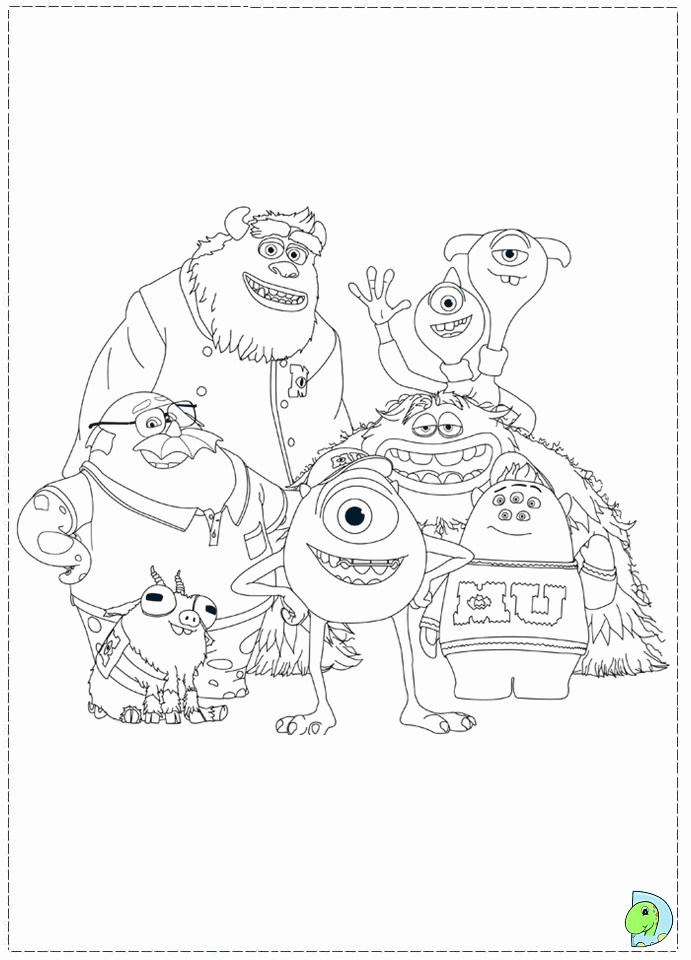 Monster University Coloring Pages disney monster university 