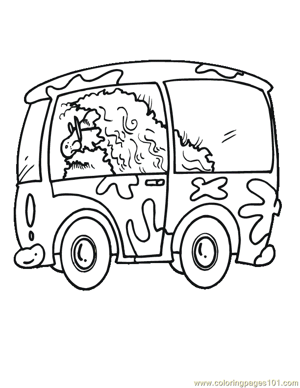 Coloring Pages Old man driving car (Sports > Racing Cars ) - free 
